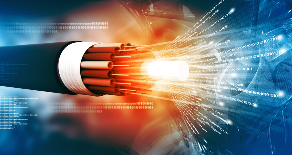 Optical fiber cable graphic